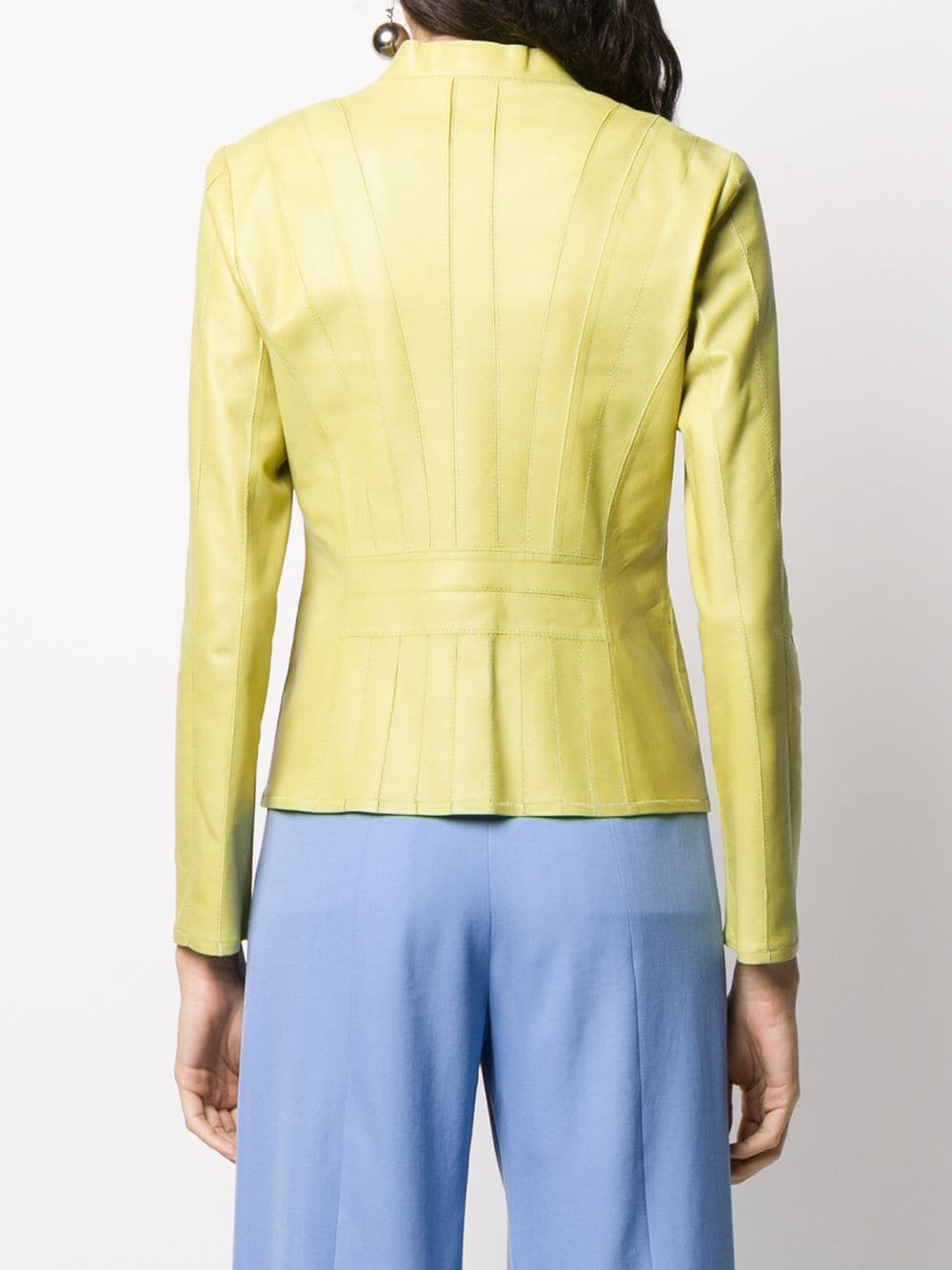 lime green zip up jacket