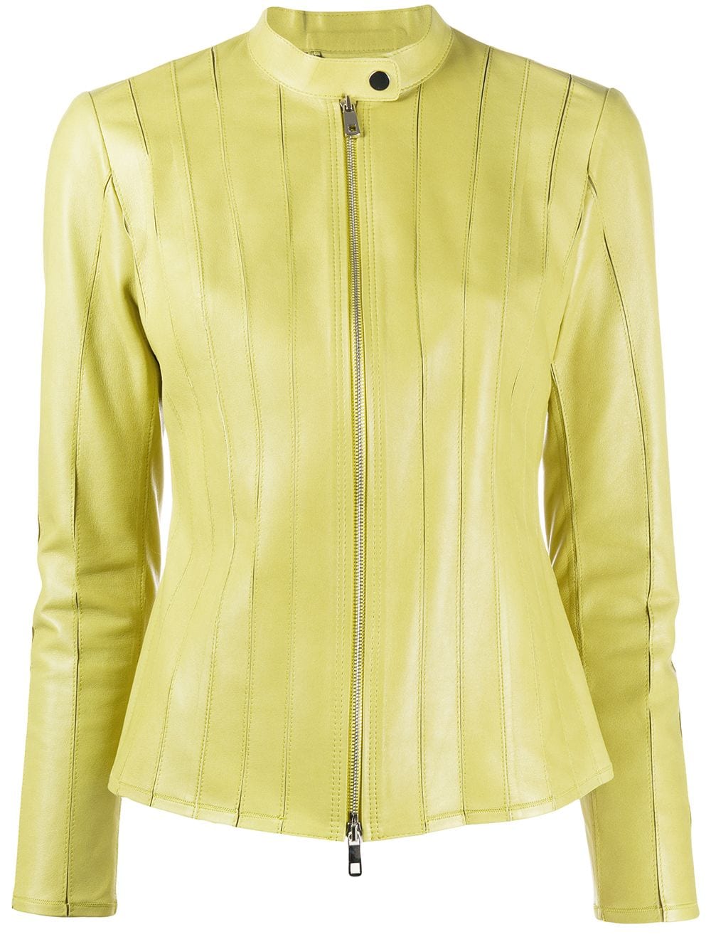 lime green zip up jacket
