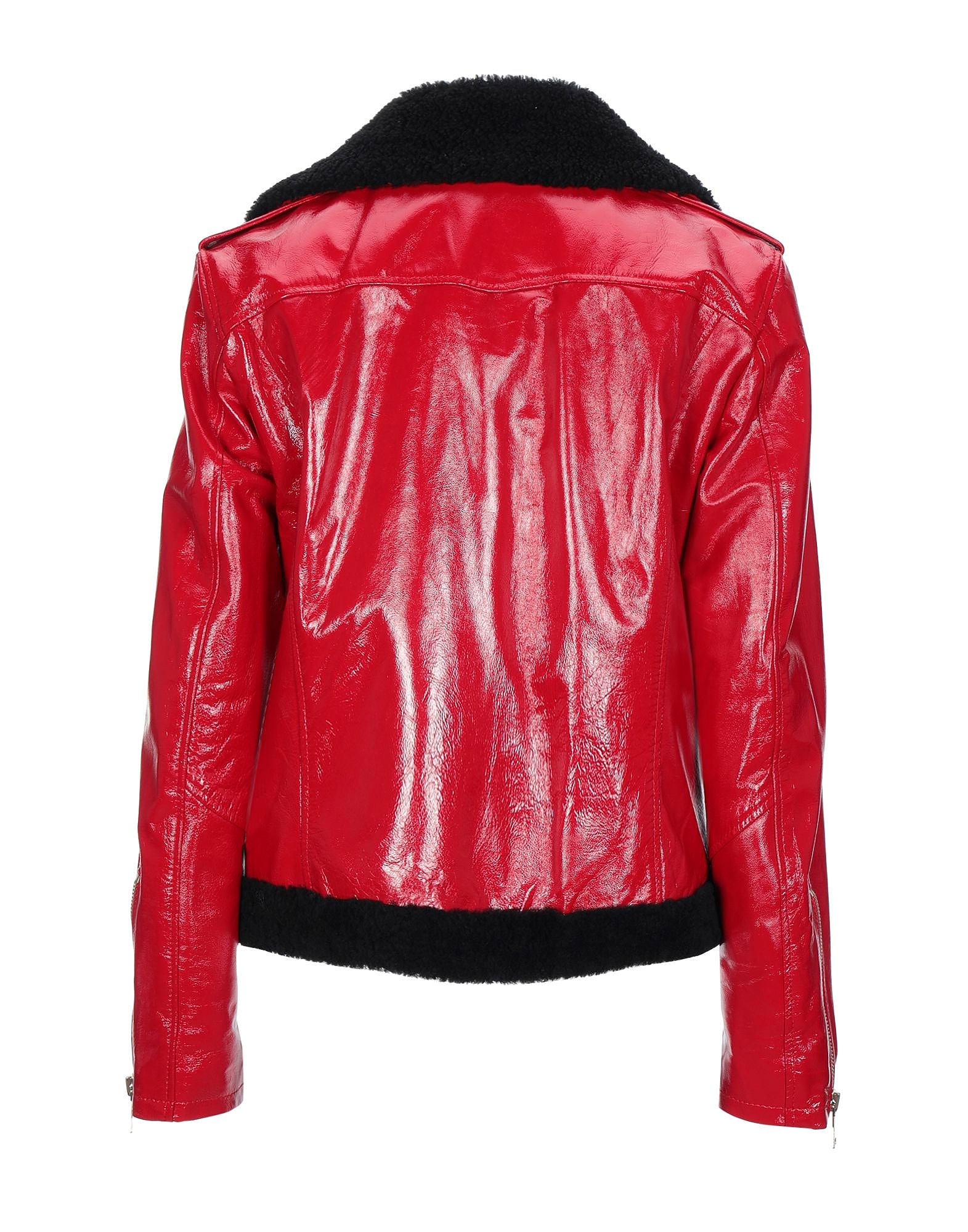 red biker pants