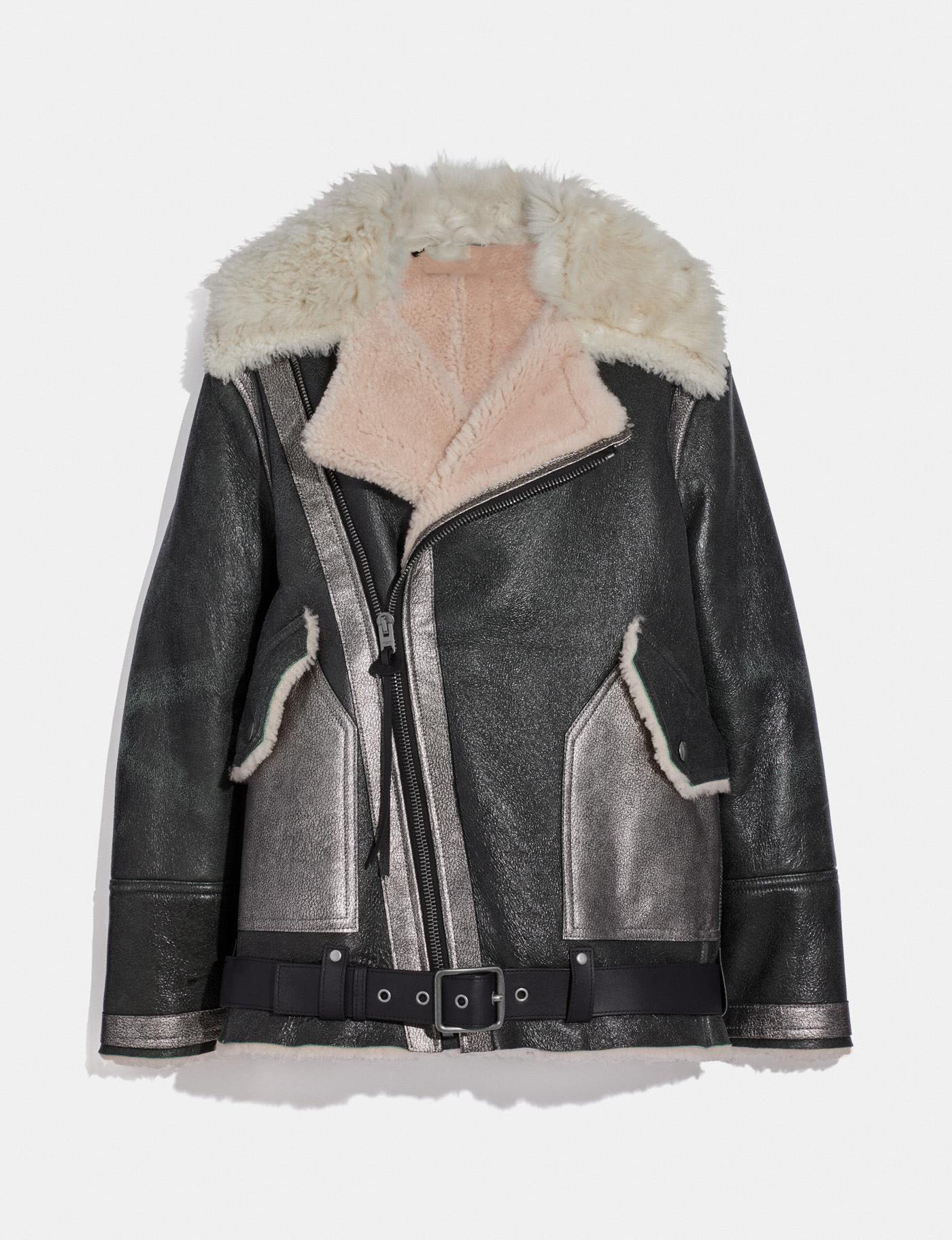 aviator fur coat