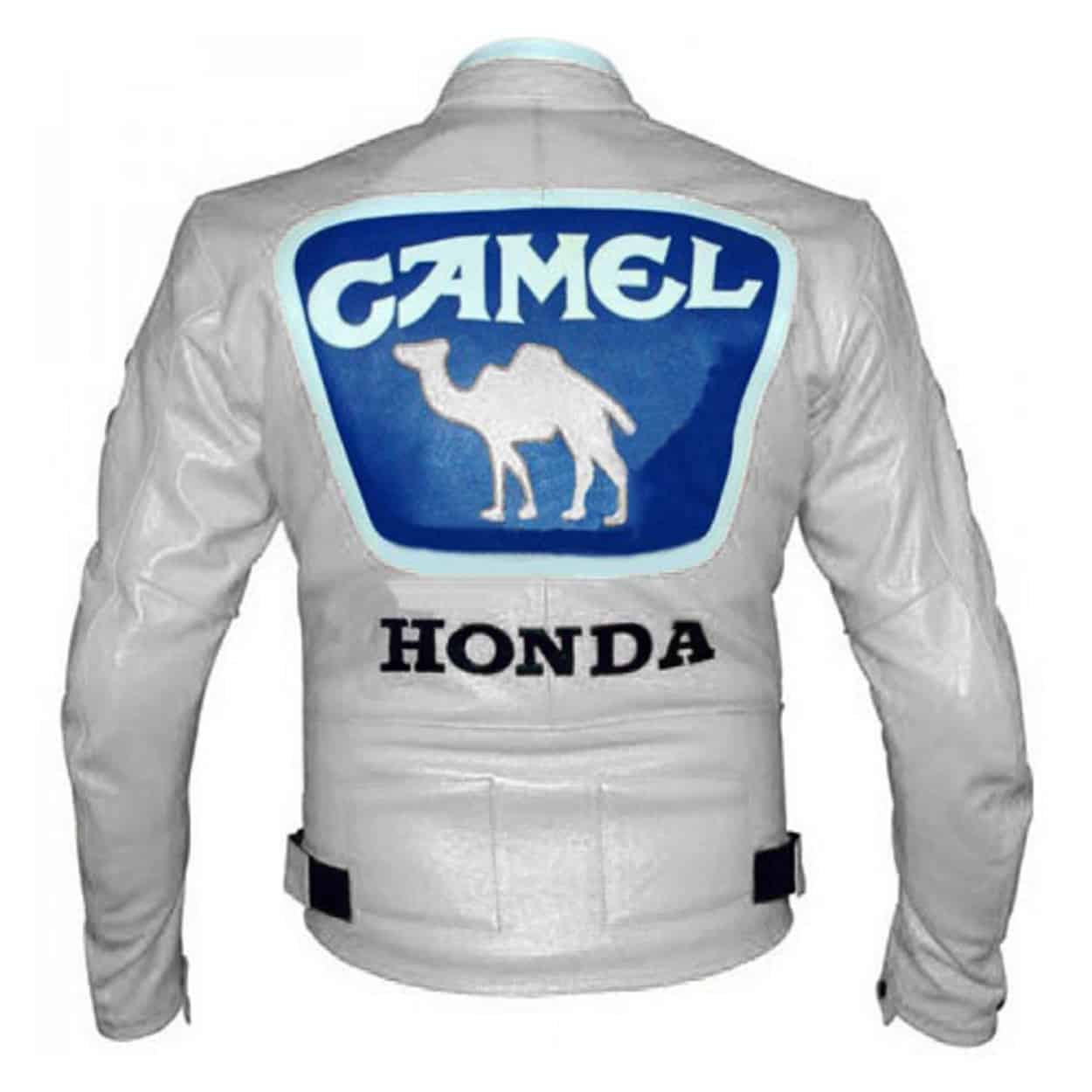 Download Custom HONDA White Camel Motorcycle Racing Leather Jacket ...