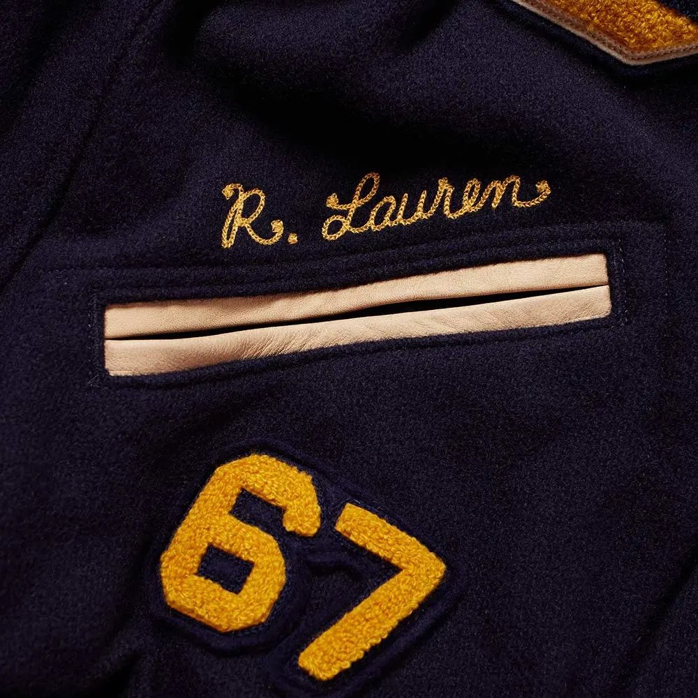 Polo Ralph Lauren Vintage Wool Varsity Jacket - Jackets Maker