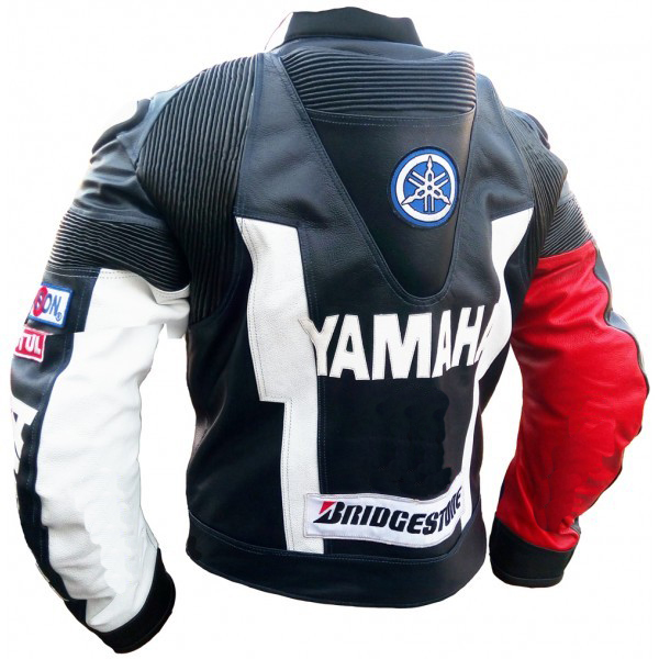 Custom Yamaha Blue And White Racing Motorcycle Jacket - Jackets Maker