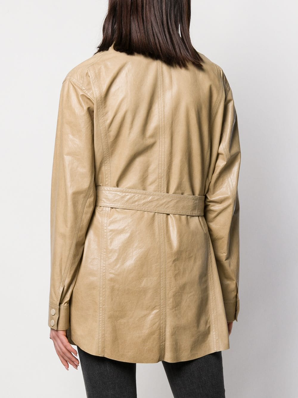 womens belted overshirt
