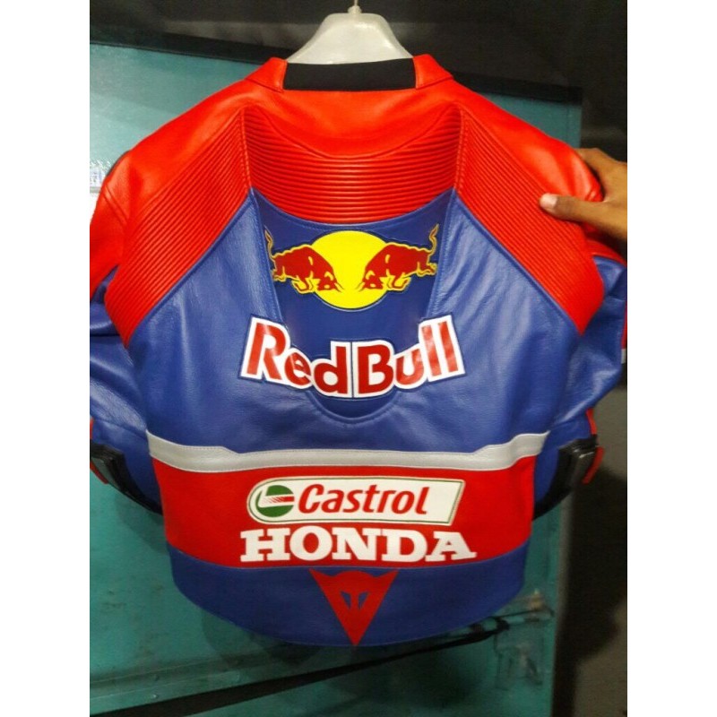 Honda Castrol Red Bull Motorcycle Racing Jacket - Jackets ...