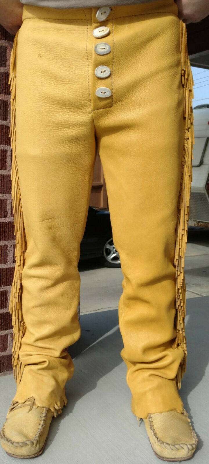 native american leather pants