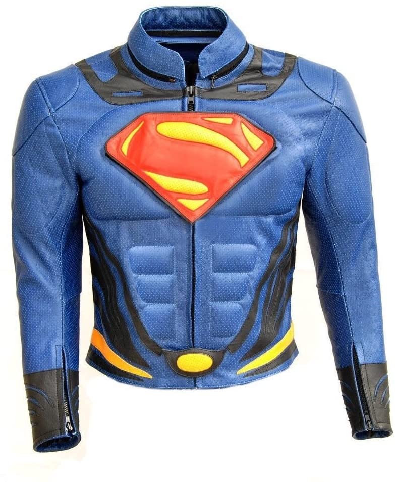 real leather superman jacket