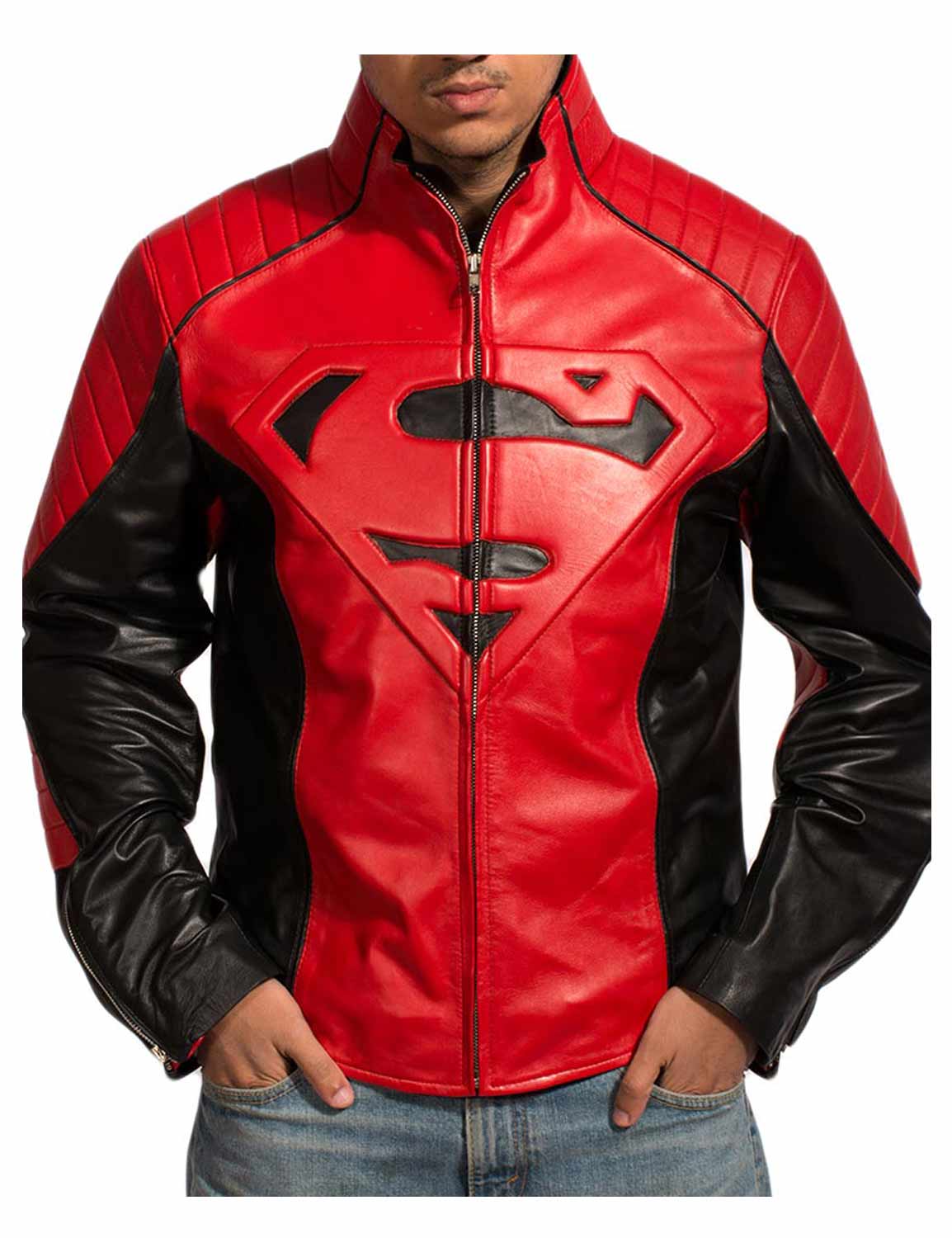 superman leather jacket