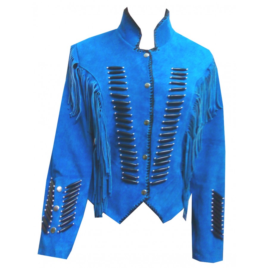 blue western jacket