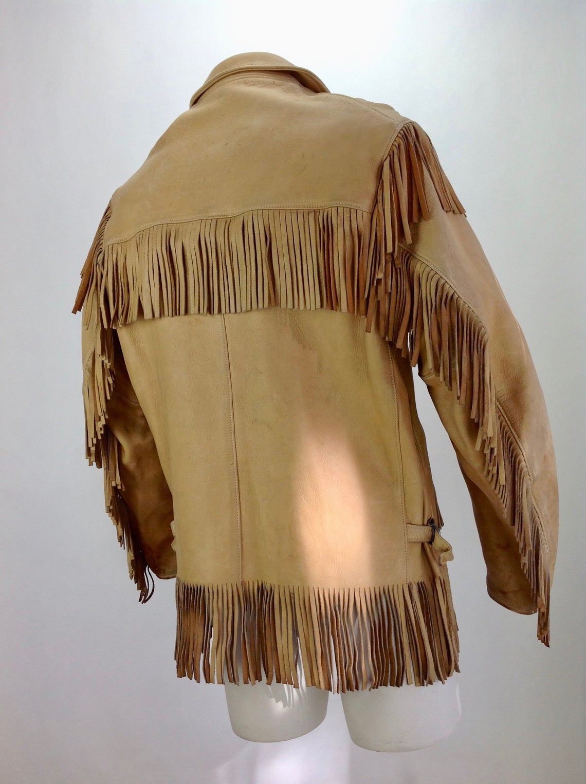 vintage fringe leather jacket
