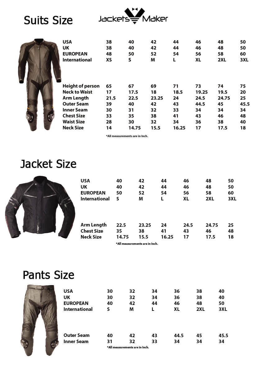 BMW Motorrad Size Chart