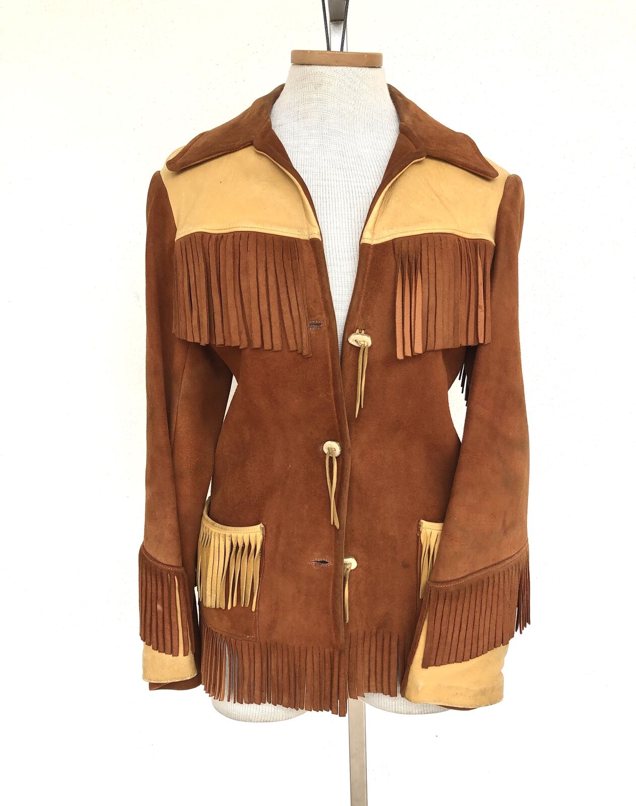 vintage fringe leather jacket
