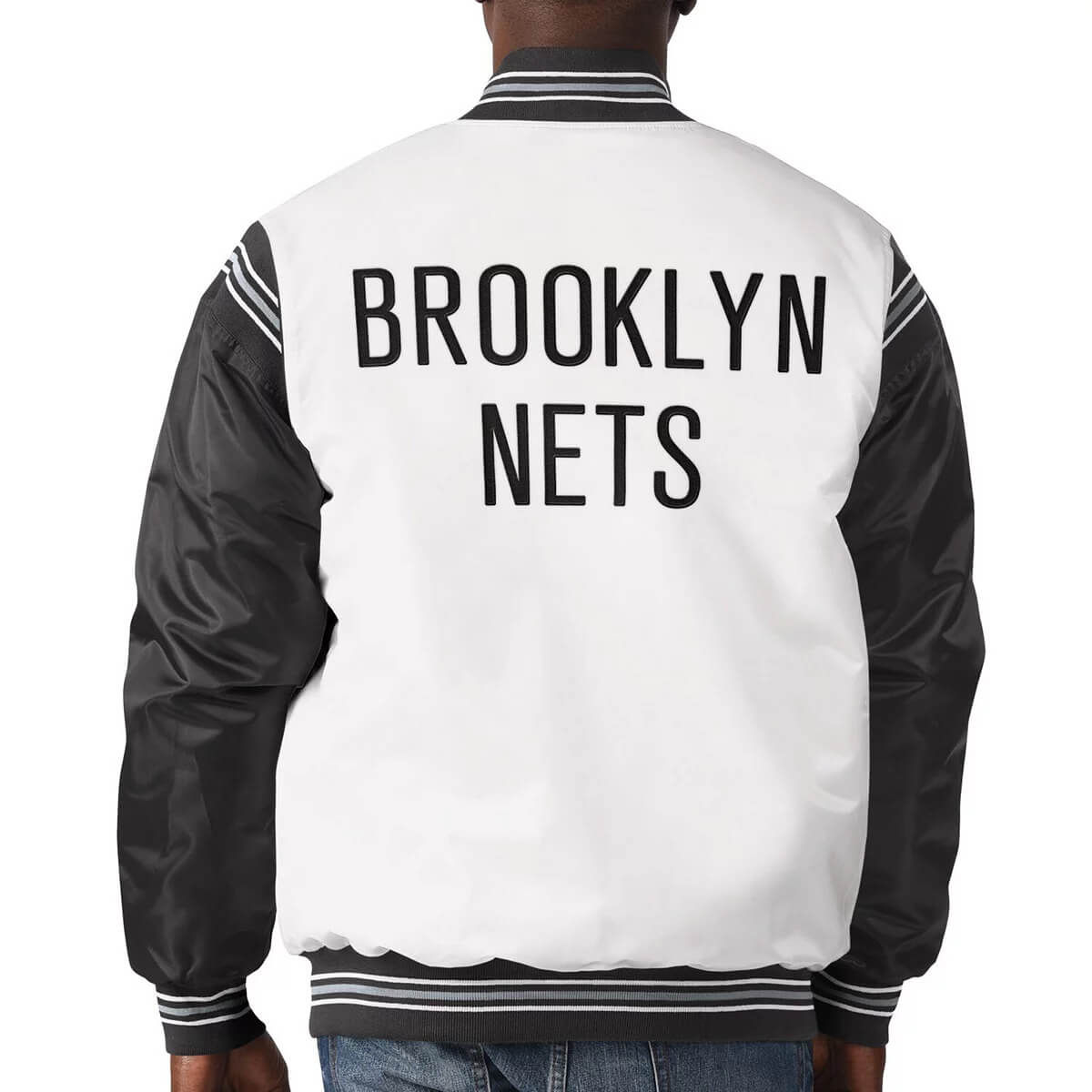 brooklyn nets satin jacket