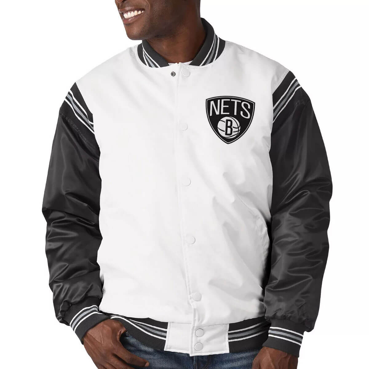 brooklyn nets satin jacket