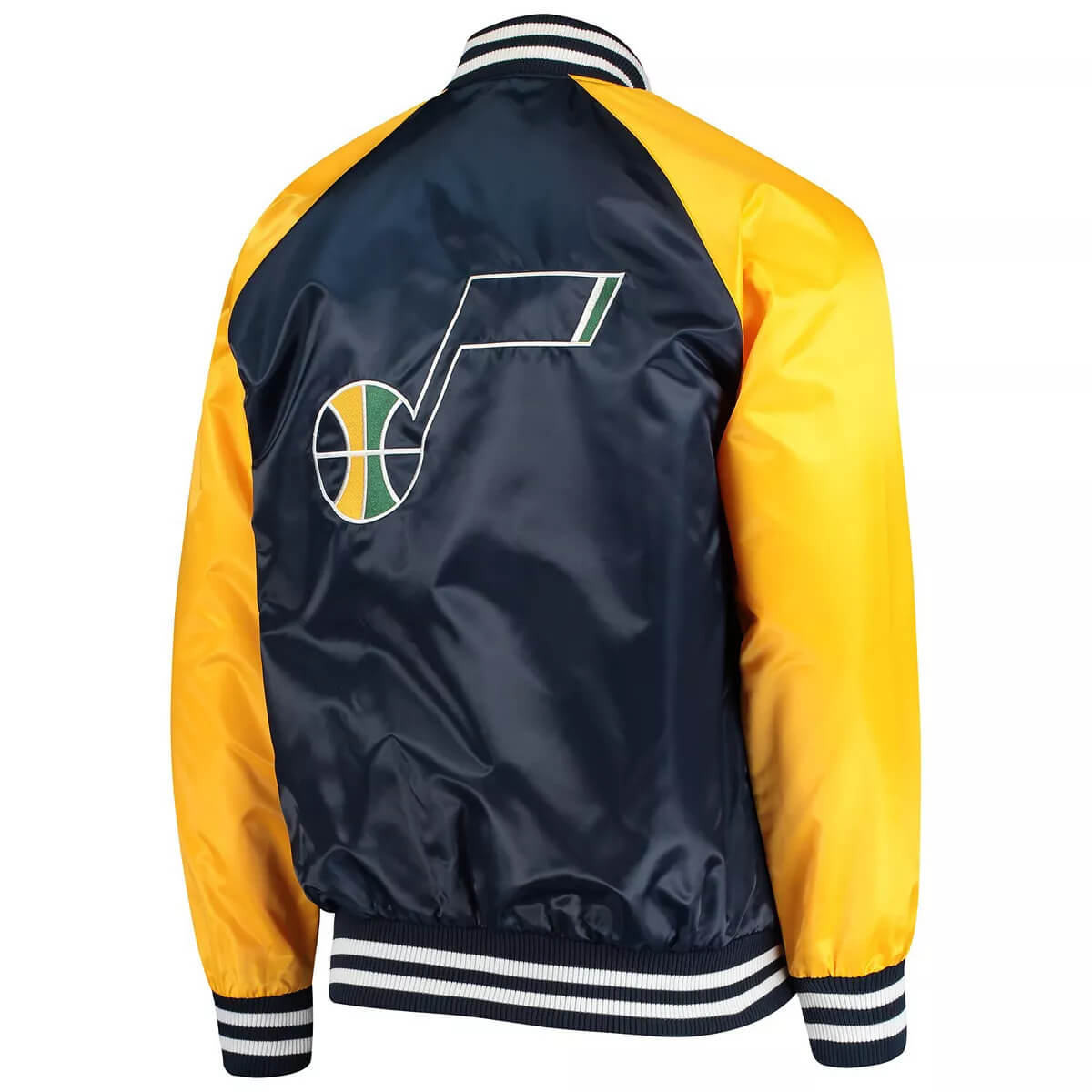 utah jazz leather jacket