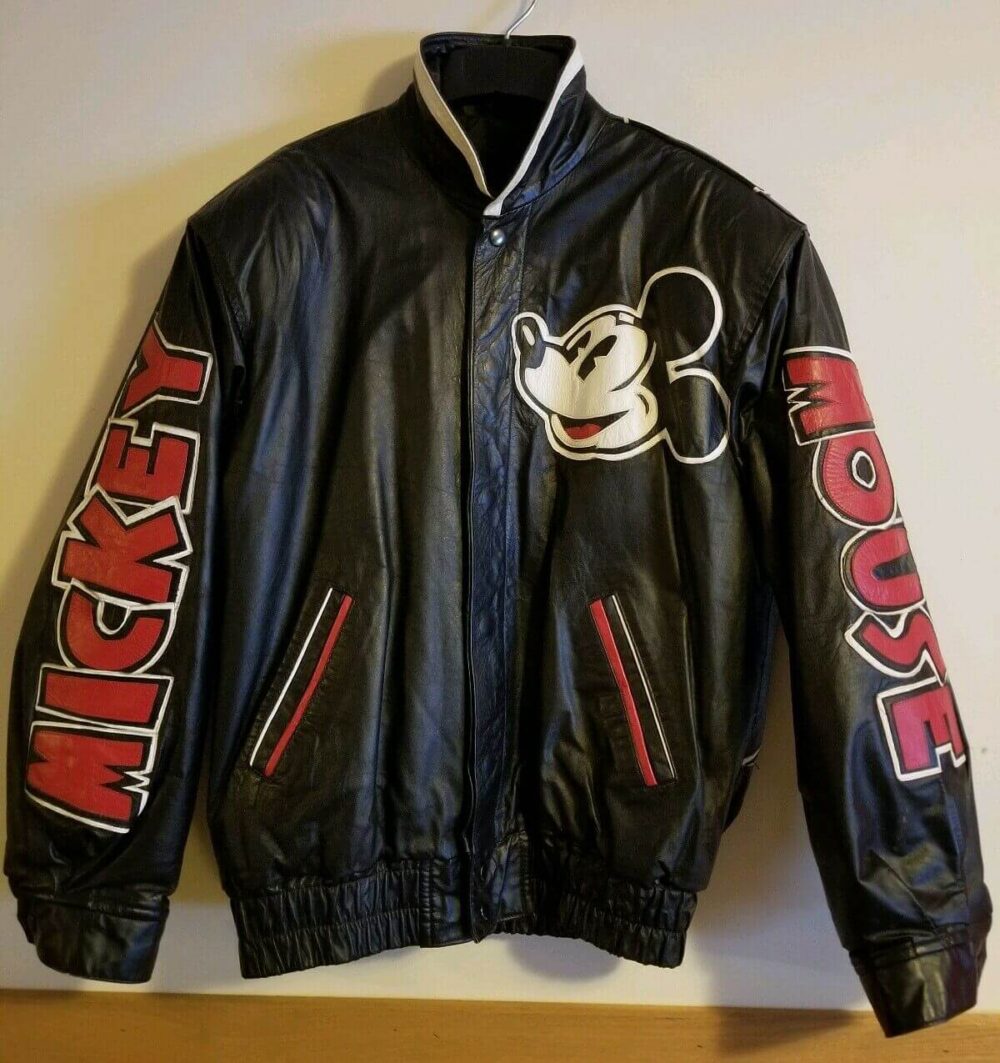 mickey satin and leather trainer