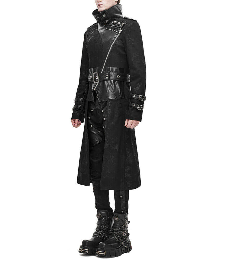 gothic style trench coat